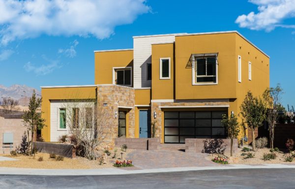 model home at Skystone by Woodside Homes in Summerlin