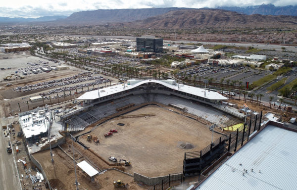 Construction of the Las Vegas Ballpark in summerlin
