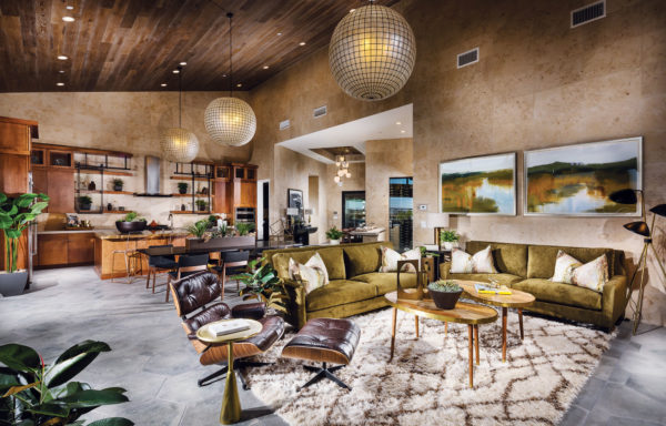 Living Room at Mesa Ridge by Toll Brothers in Summerlin