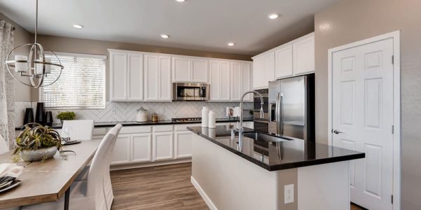 White Kitchen at Westcott by Lennar homes in Summerlin