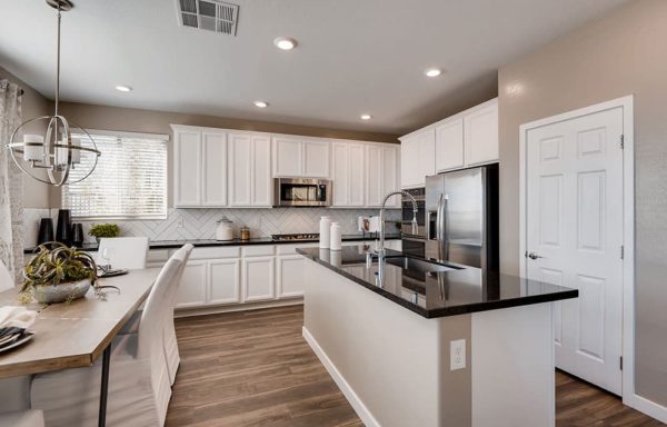 White Kitchen at Westcott by Lennar homes in Summerlin