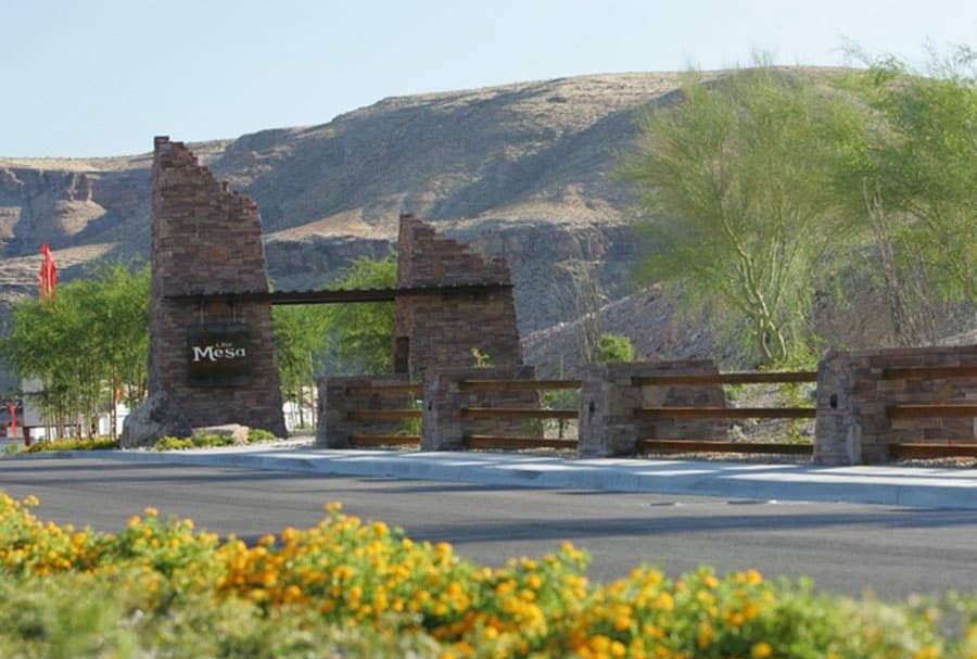 The Mesa monument sign in Summerlin