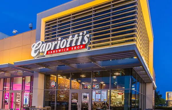 Capriottis Sandwich Shop storefront at Downtown Summerlin