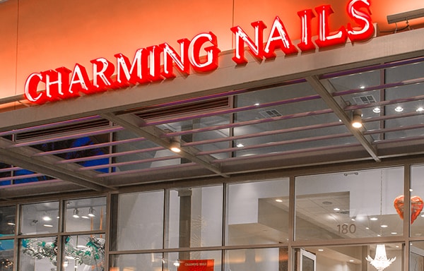 Charming Nails at Downtown Summerlin storefront