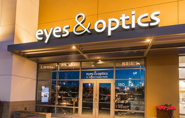 eyes and optics storefront at Downtown Summerlin
