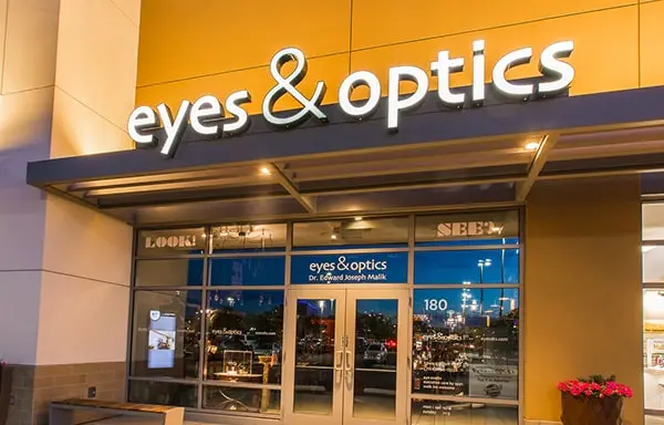 eyes and optics storefront at Downtown Summerlin