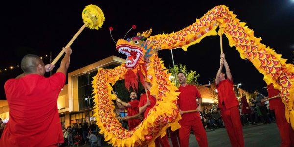 Dragon dance at the Lunar New Year Parade in Summerlin