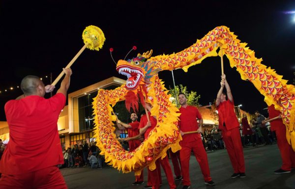 Dragon dance at the Lunar New Year Parade in Summerlin