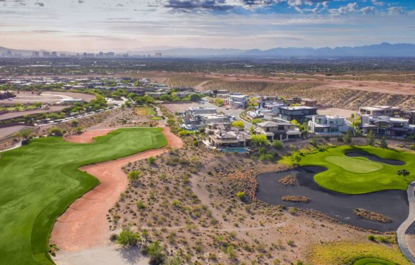 Aerial view of the Ridges in Summerlin