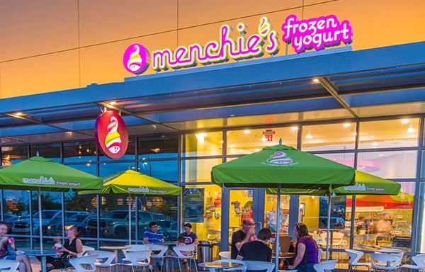 Menchies Frozen Yogurt storefront at Downtown Summerlin