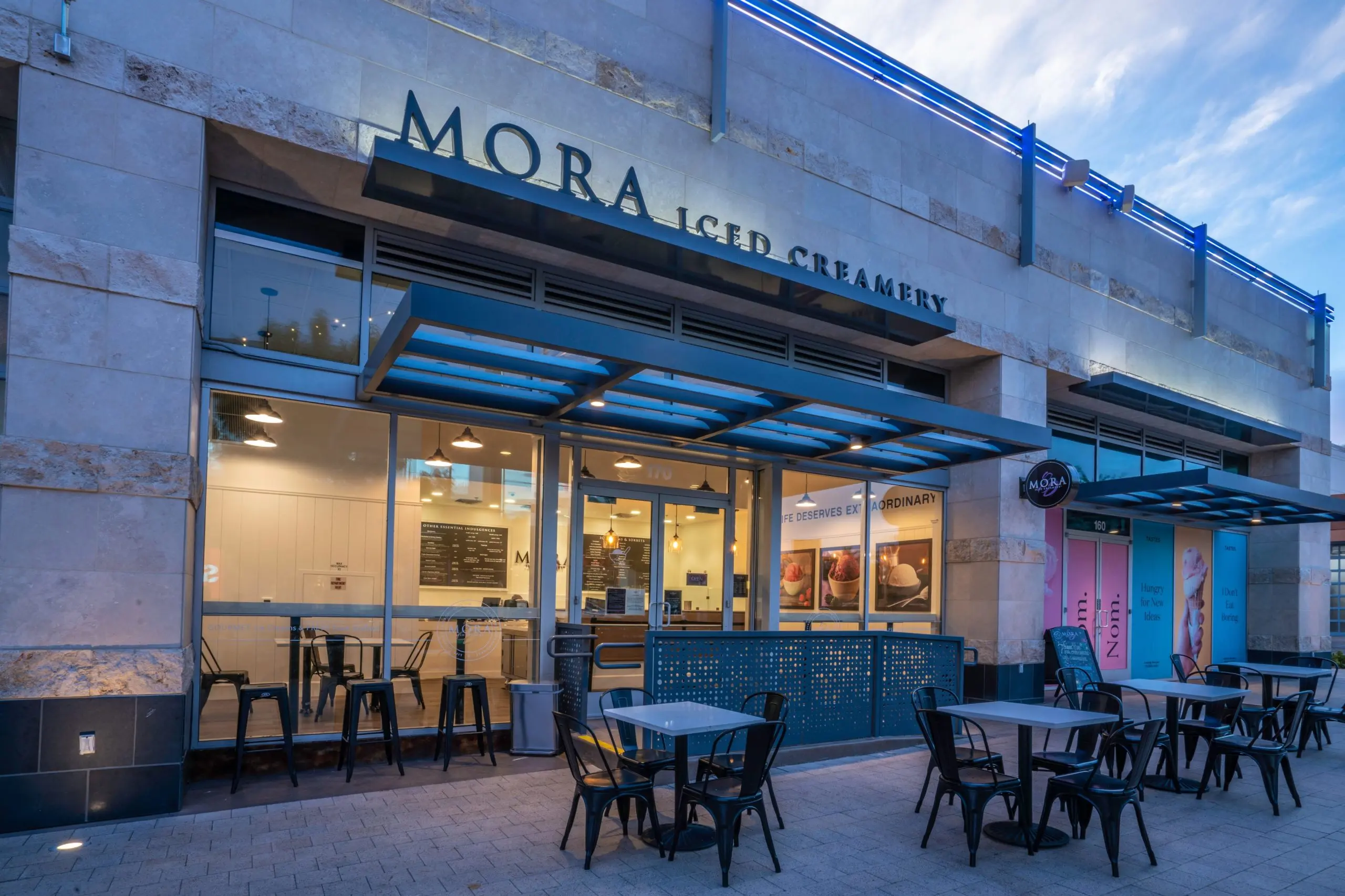 Mora Iced Creamery Storefront Mora Iced Creamery Storefront