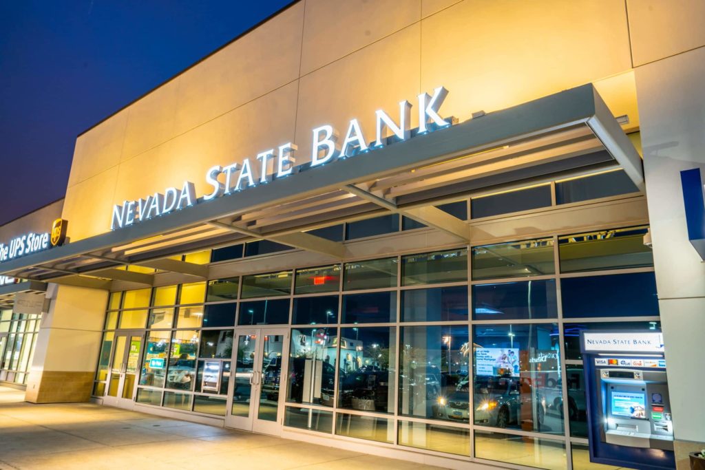 Nevada State Bank storefront at Downtown Summerlin