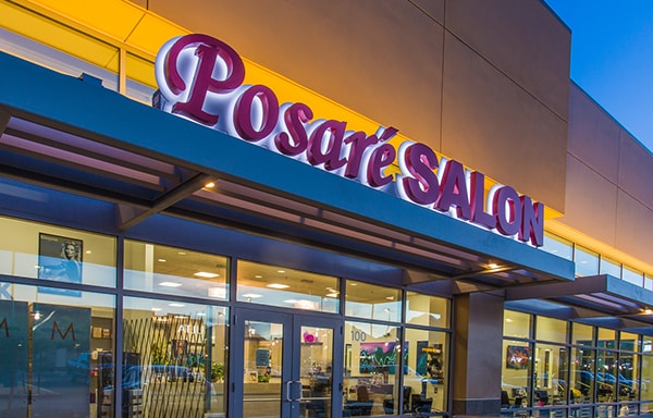 Posare Salon storefront at Downtown Summerlin