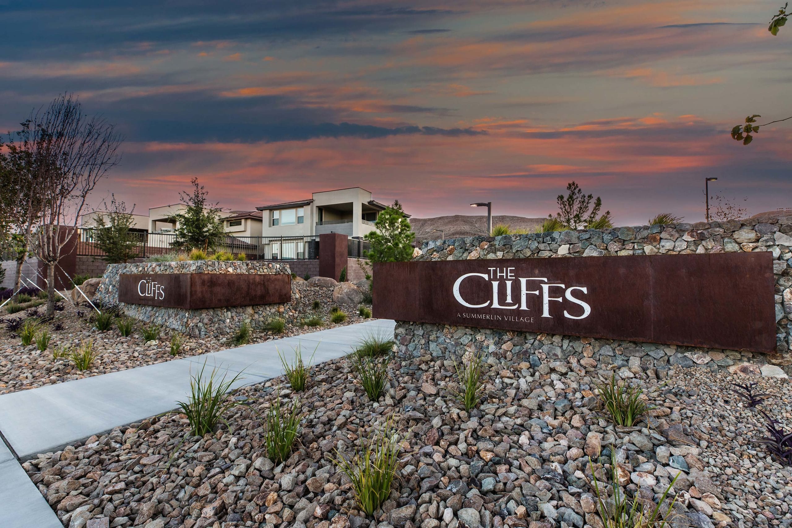The Cliffs monument sign in Summerlin