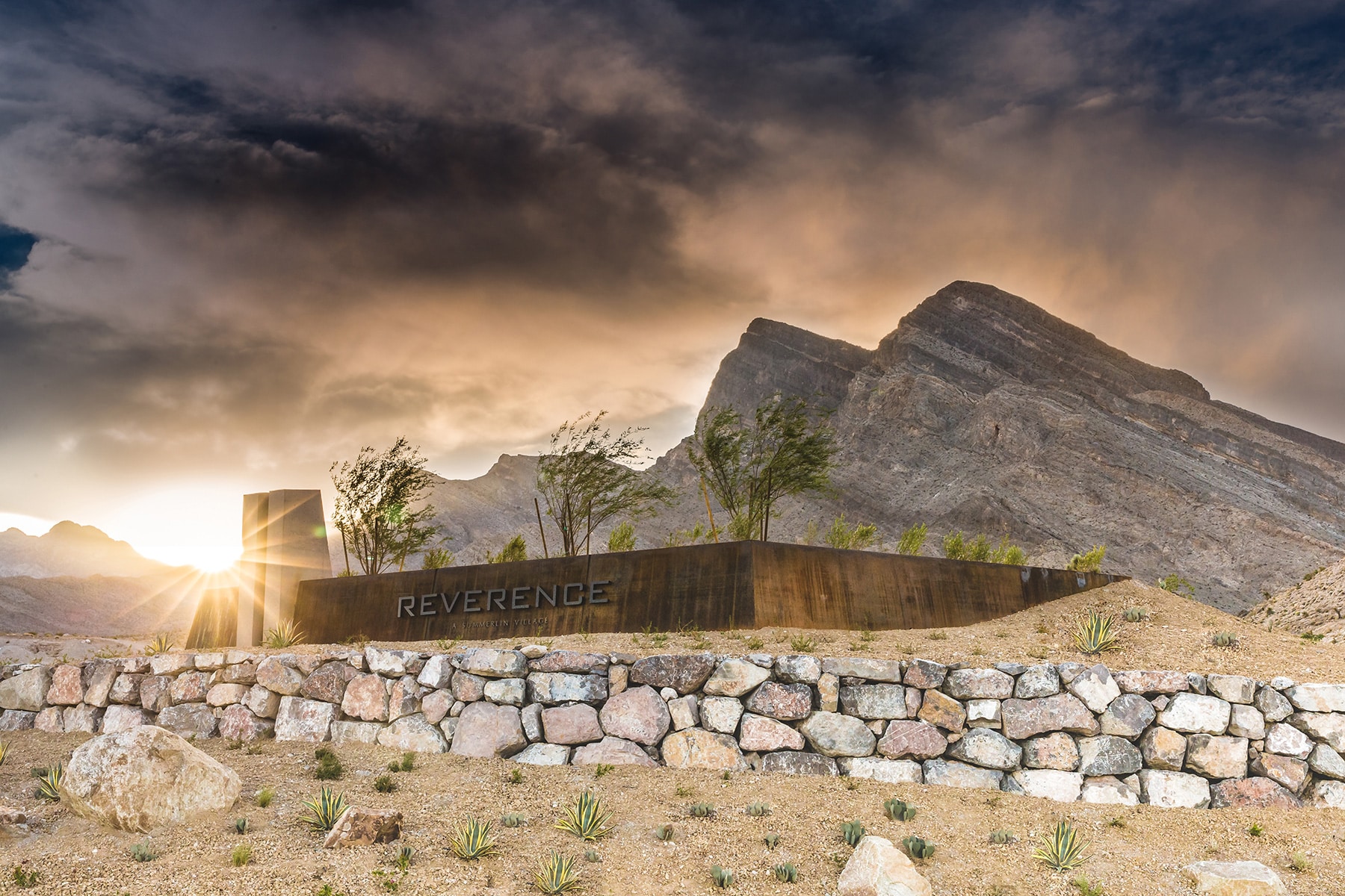 Reverence monument sign in summerlin
