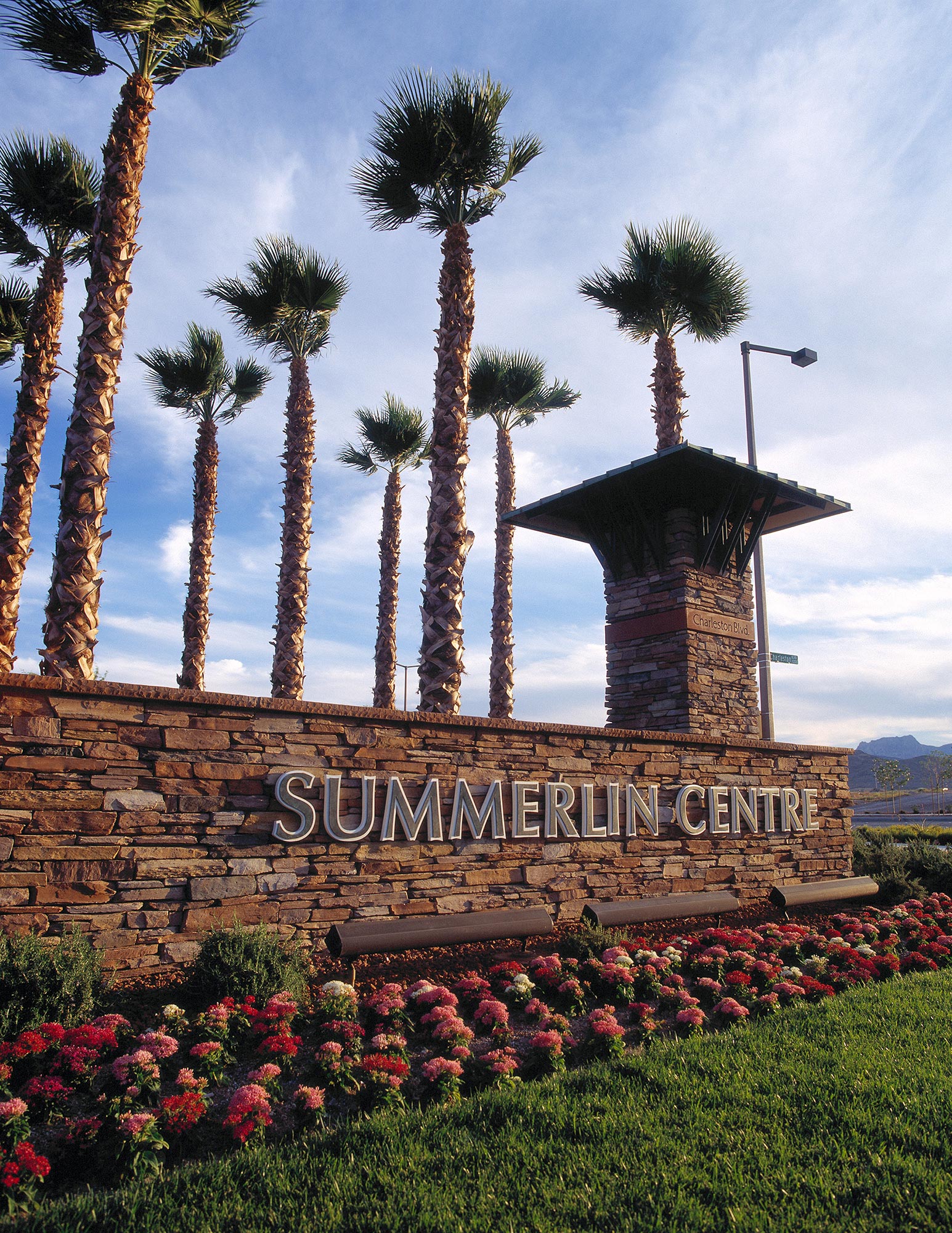 Summerlin Centre monument sign in Summerlin