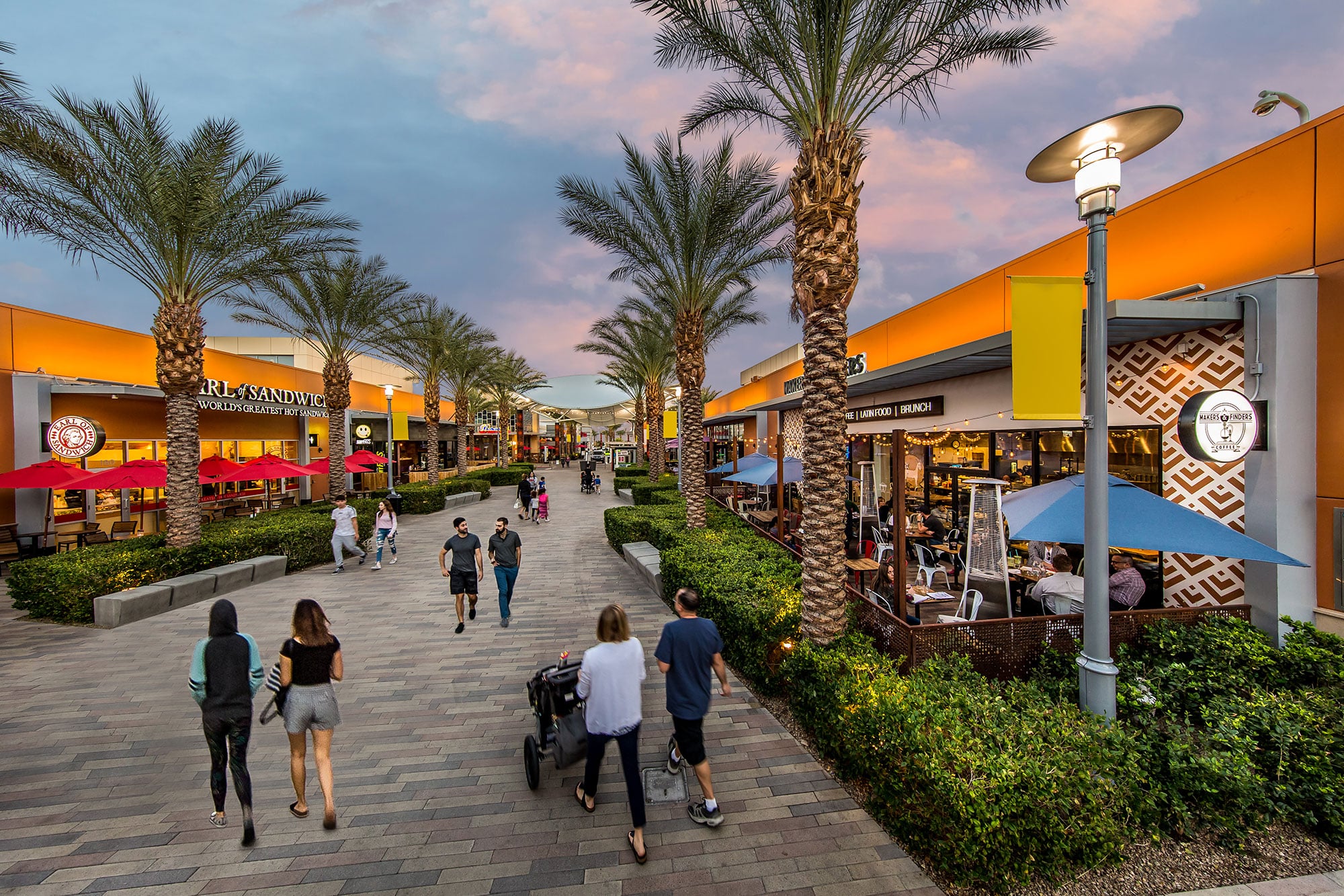 The promenade at Downtown Summerlin