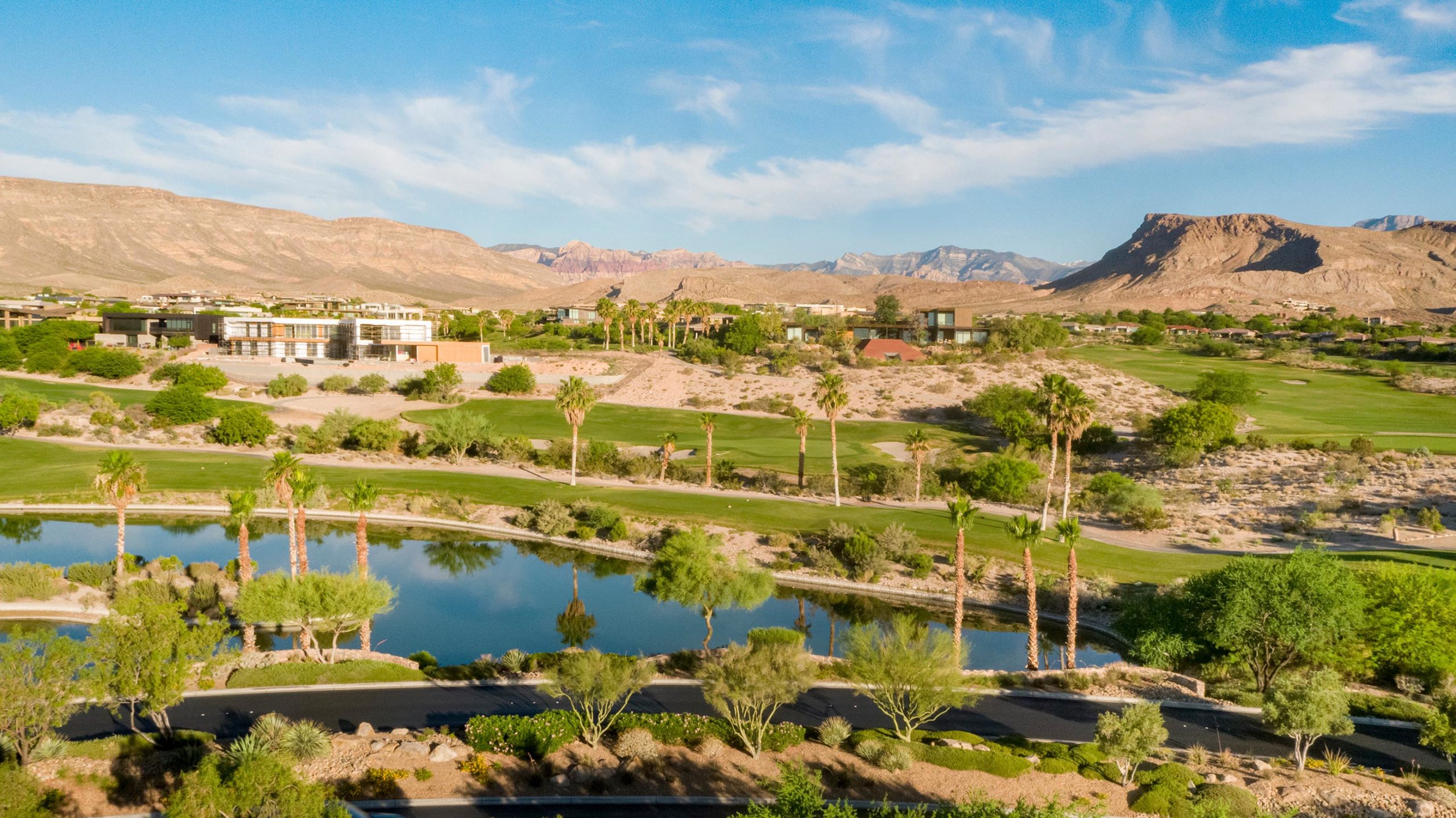 Aerial view of Bears Best golf course in Summerlin