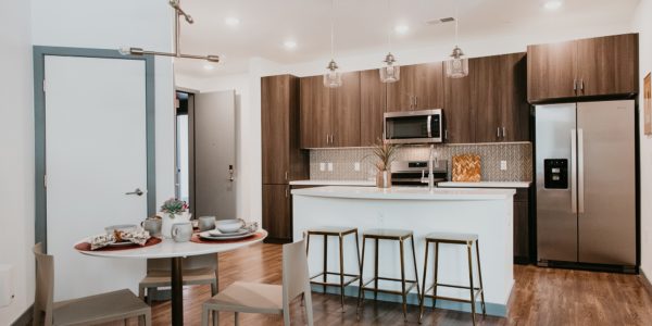 Kitchen at Tanager Apartments in Downtown Summerlin