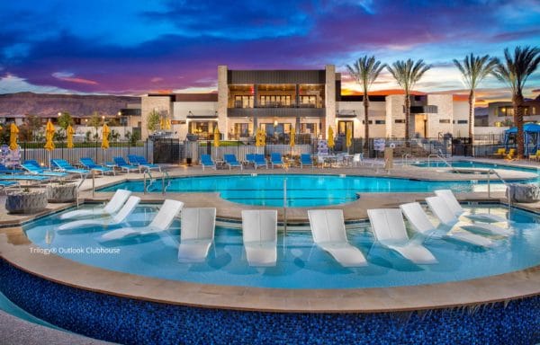 Pool at Outlook Clubhouse at Trilogy by Shea Homes in Summerlin
