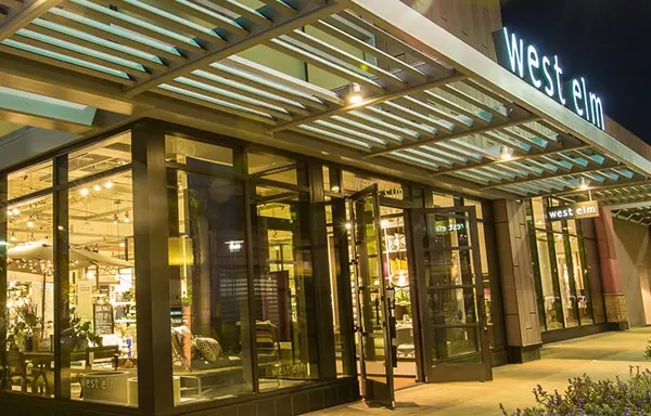 WestElm-tile West Elm storefront at Downtown Summerlin