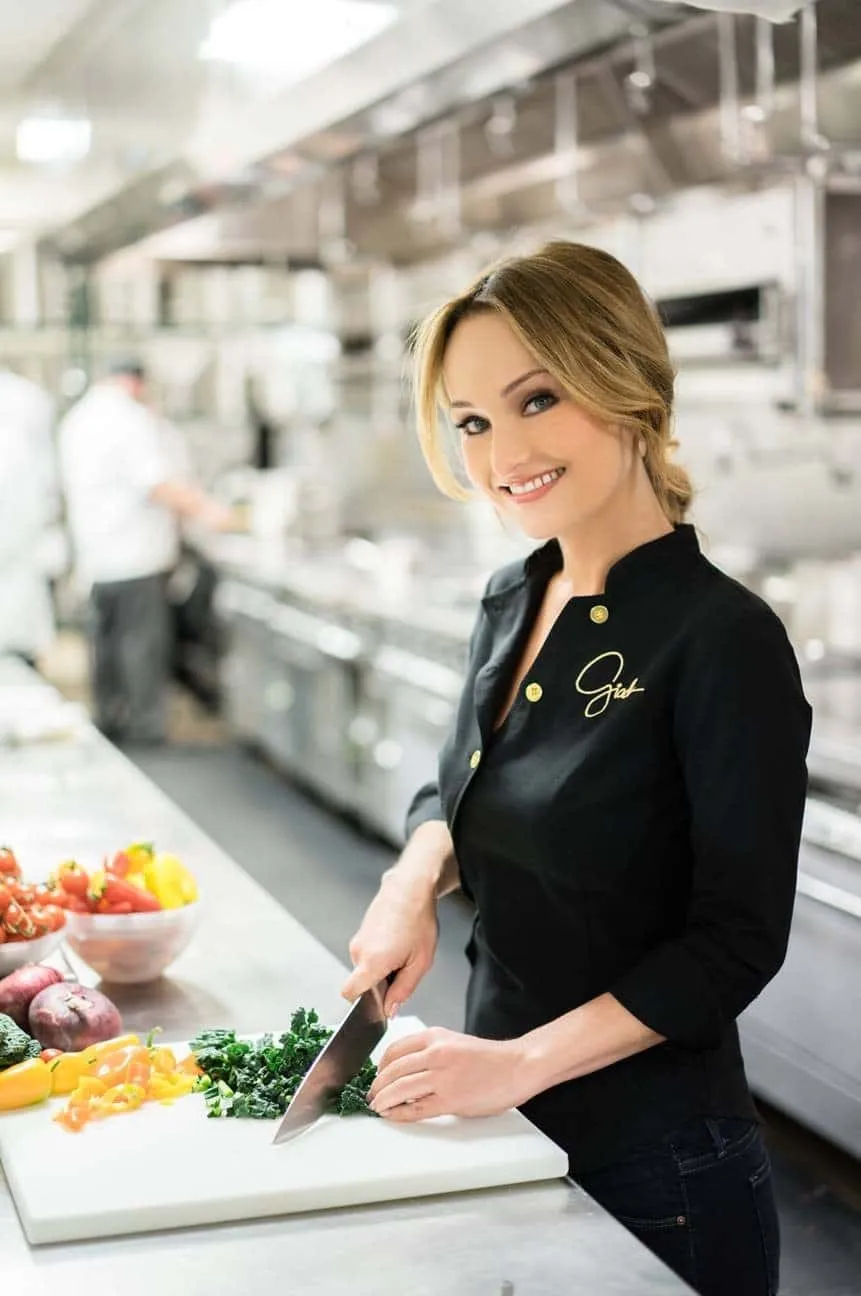 Giada De Laurentiis cooking in the kitchen