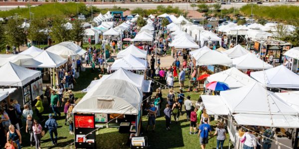 Aerial View of Festival of Arts in Summerlin