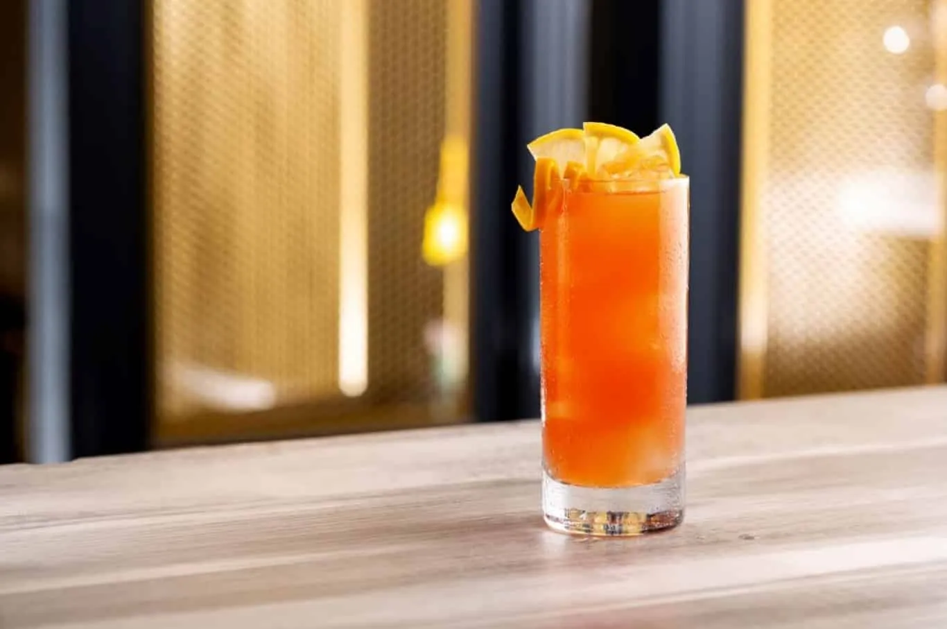 Summerlin Swizzle featuring Bacardi and a fresh lime margarita with Herradura