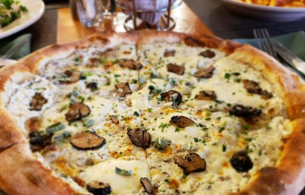Mushroom Pizza at Trattoria Reggiano at Downtown Summerlin