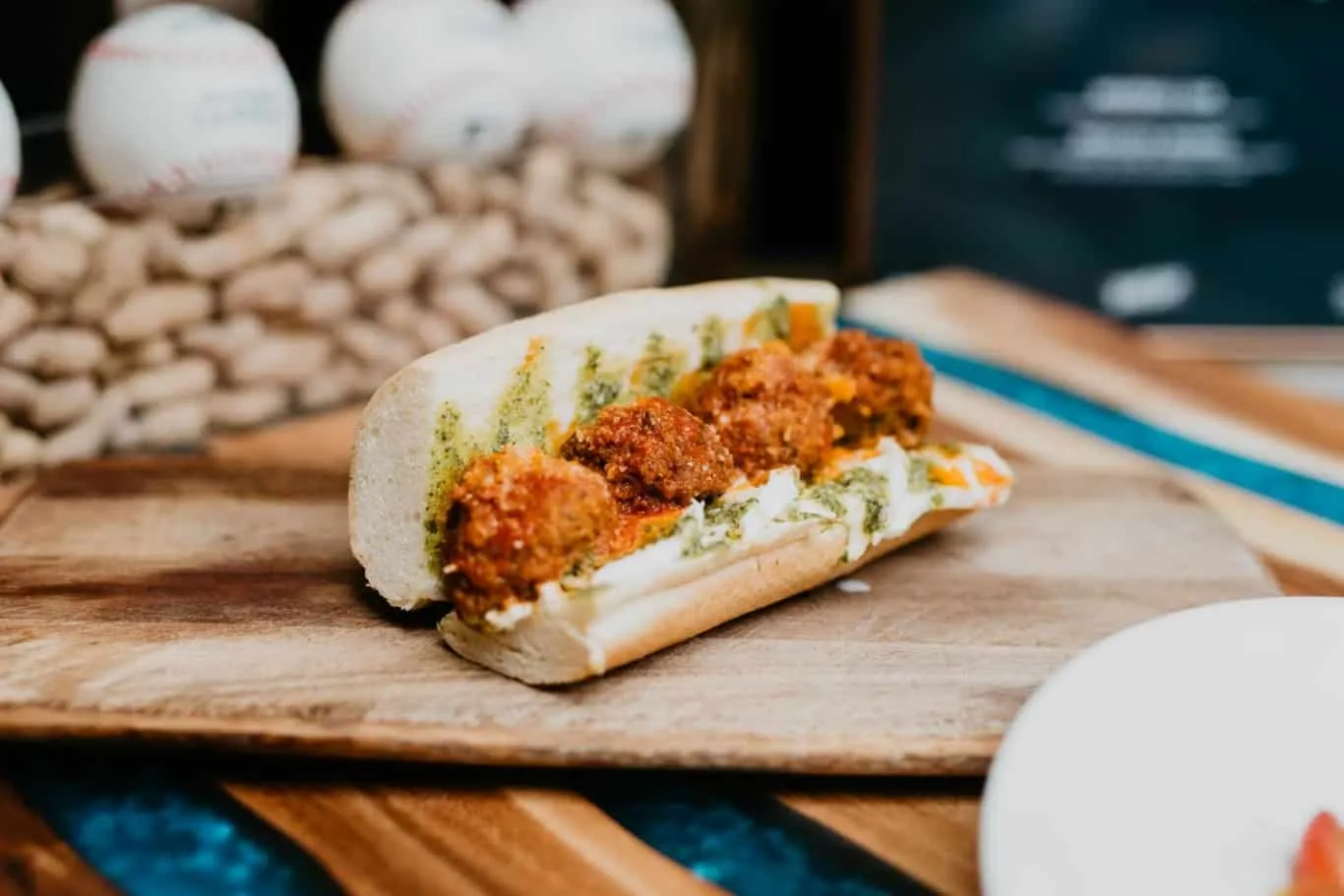Meatball sub from Ferraros at Las Vegas Ballpark