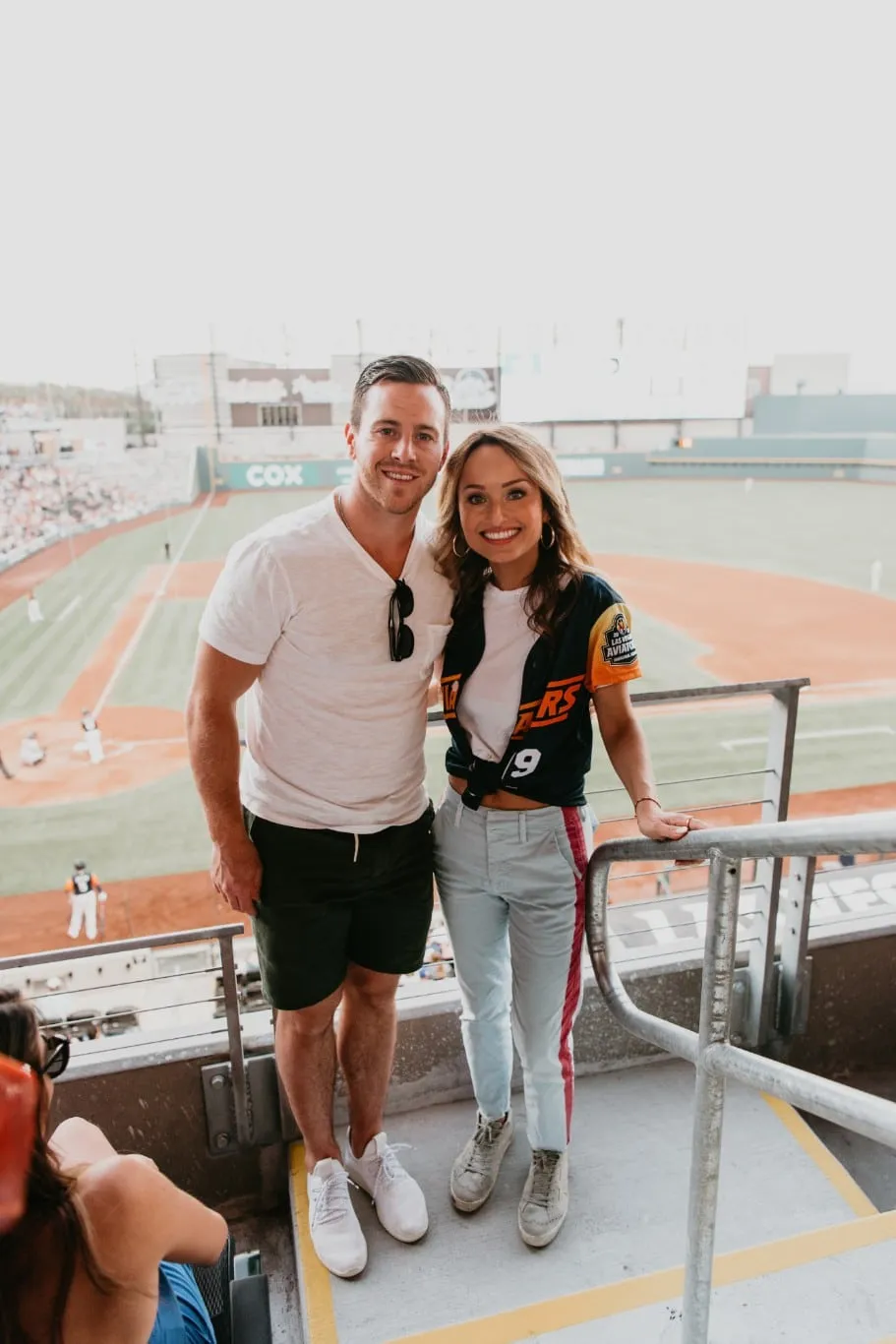 Giada and Jonathan Marchessault at Las Vegas Ballpark