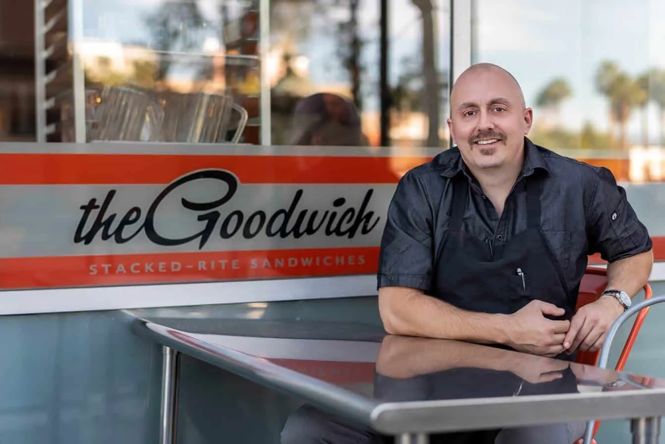 Chef and owner of The Goodwich Josh Clark