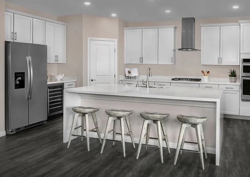 White Kitchen at Bristle Vale by KB Home in Summerlin