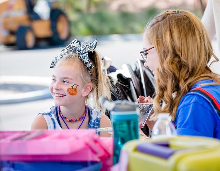 Face painting at the Summerlin Festival of Arts