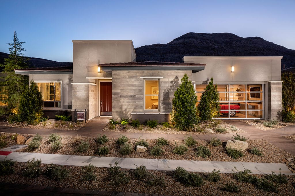 Front Elevation of Sundance Model in Regency by Toll Brothers in The Cliffs in Summerlin