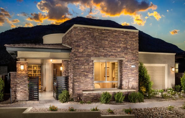 Front Elevation of Gilmore Model in Regency by Toll Brothers in The Cliffs in Summerlin