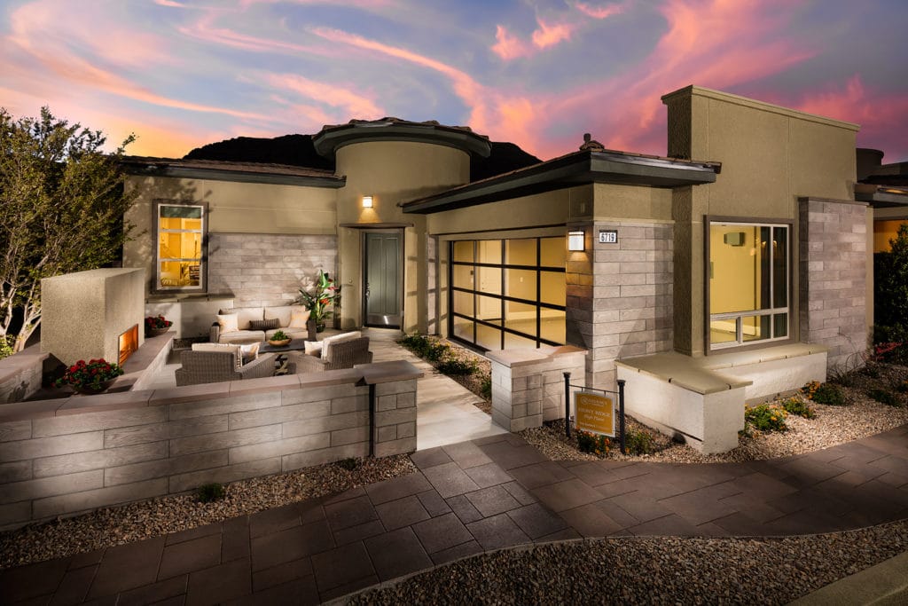 Front Elevation of Stony Ridge Model in Regency by Toll Brothers in The Cliffs in Summerlin