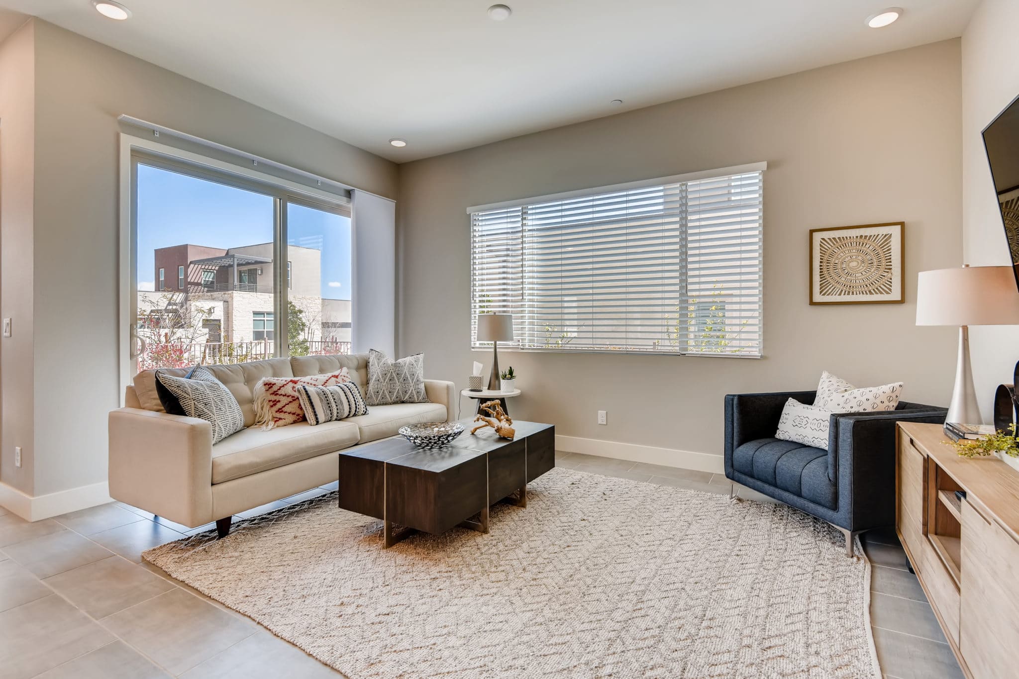 Living Room in Radiant in Luxe Collection in Trilogy by Shea Homes in South Square in Summerlin