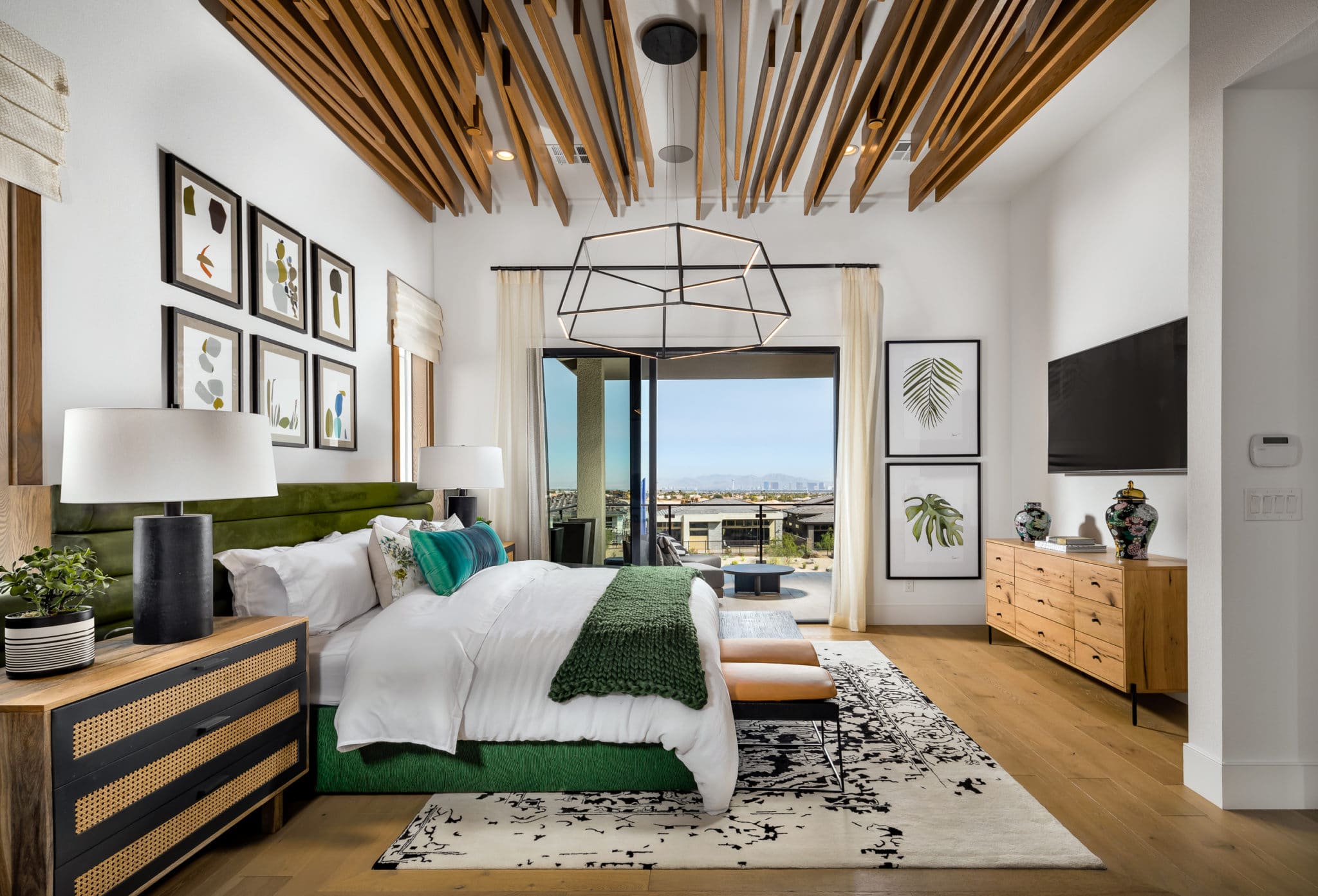 Master Bedroom of Calico in Mesa Ridge by Toll Brothers in The Mesa in Summerlin