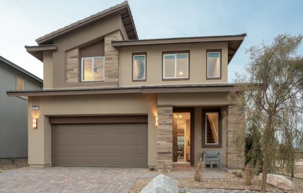 Front Elevation of Plan 4 Model in Jade Ridge by Taylor Morrison in The Cliffs in Summerlin