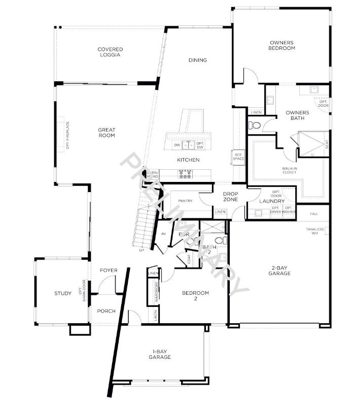 Sandalwood Plan 3 First Floor Floorplan Summerlin