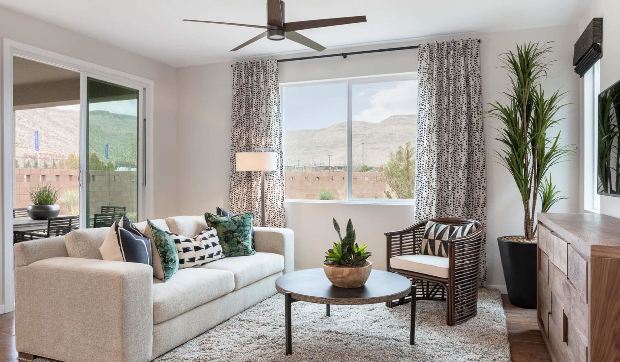 Living Room in Plan 3 Model in Jade Ridge by Taylor Morrison in The Cliffs in Summerlin