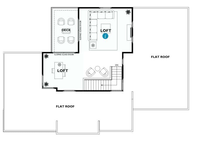 Second Floor Floorplan of Luster in Luxe Collectionn in Trilogy by Shea Homes in South Square in Summerlin