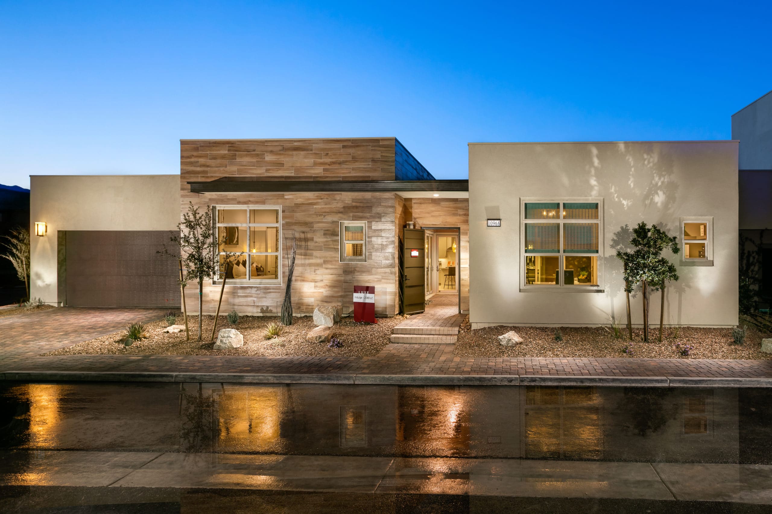 Front Elevation of Indulge in Luxe Collection in Trilogy by Shea Homes in South Square in Summerlin