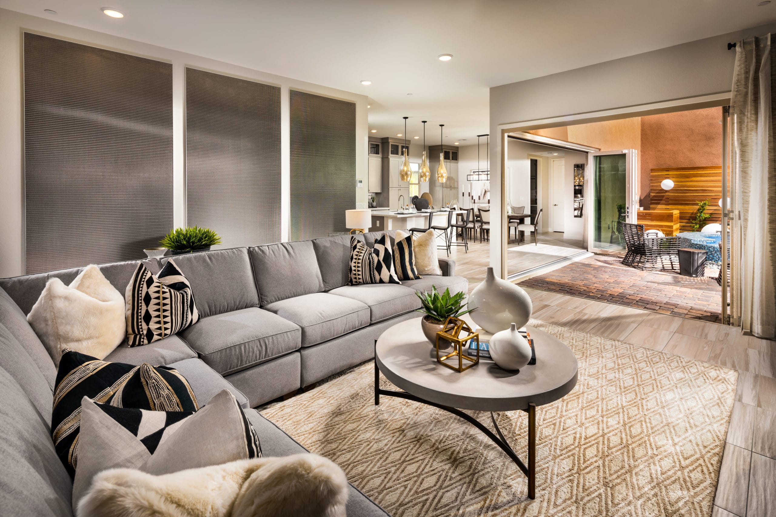 Living Room in Indulge in Luxe Collection in Trilogy by Shea Homes in South Square in Summerlin