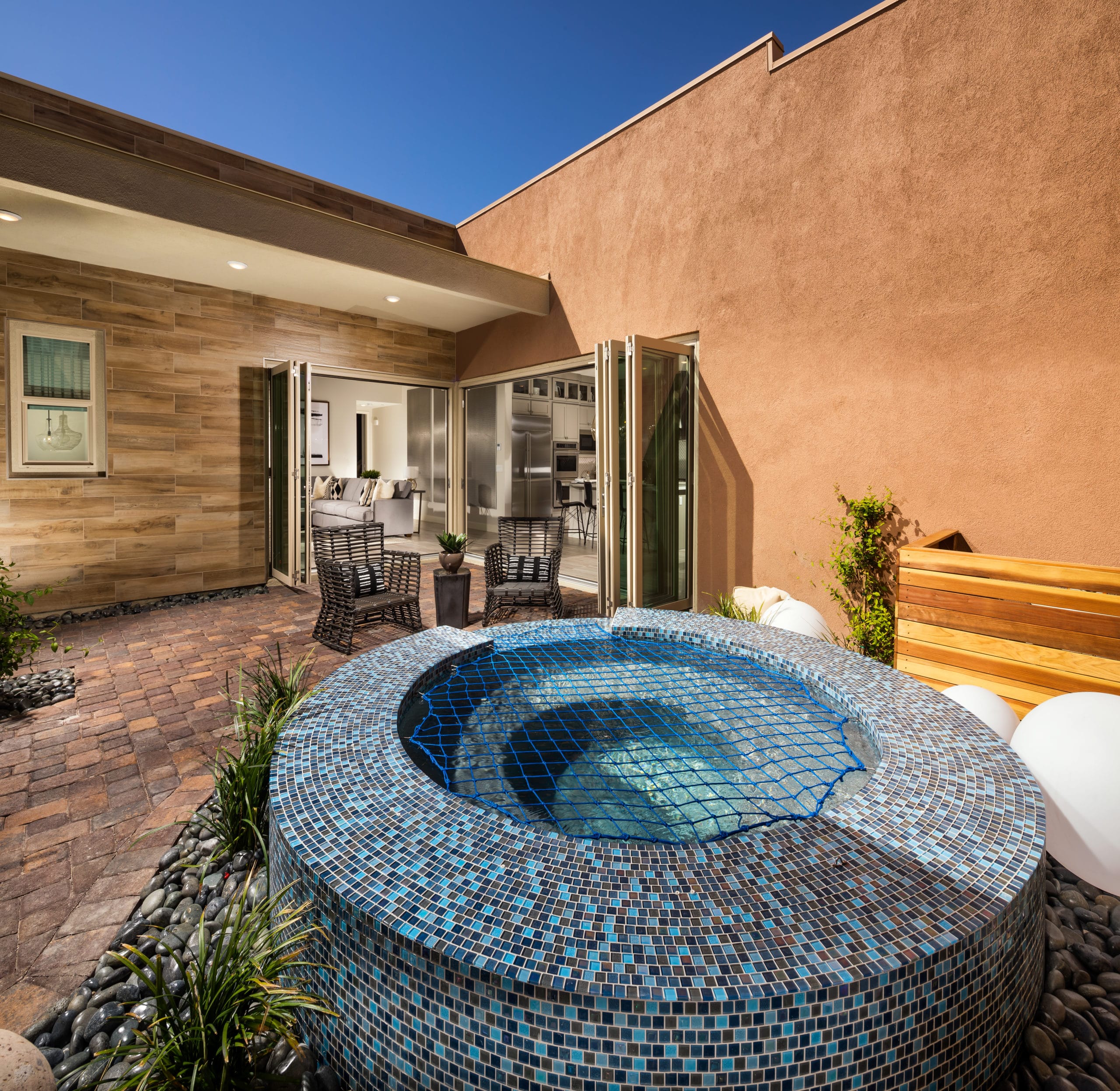 Patio in Indulge in Luxe Collection in Trilogy by Shea Homes in South Square in Summerlin