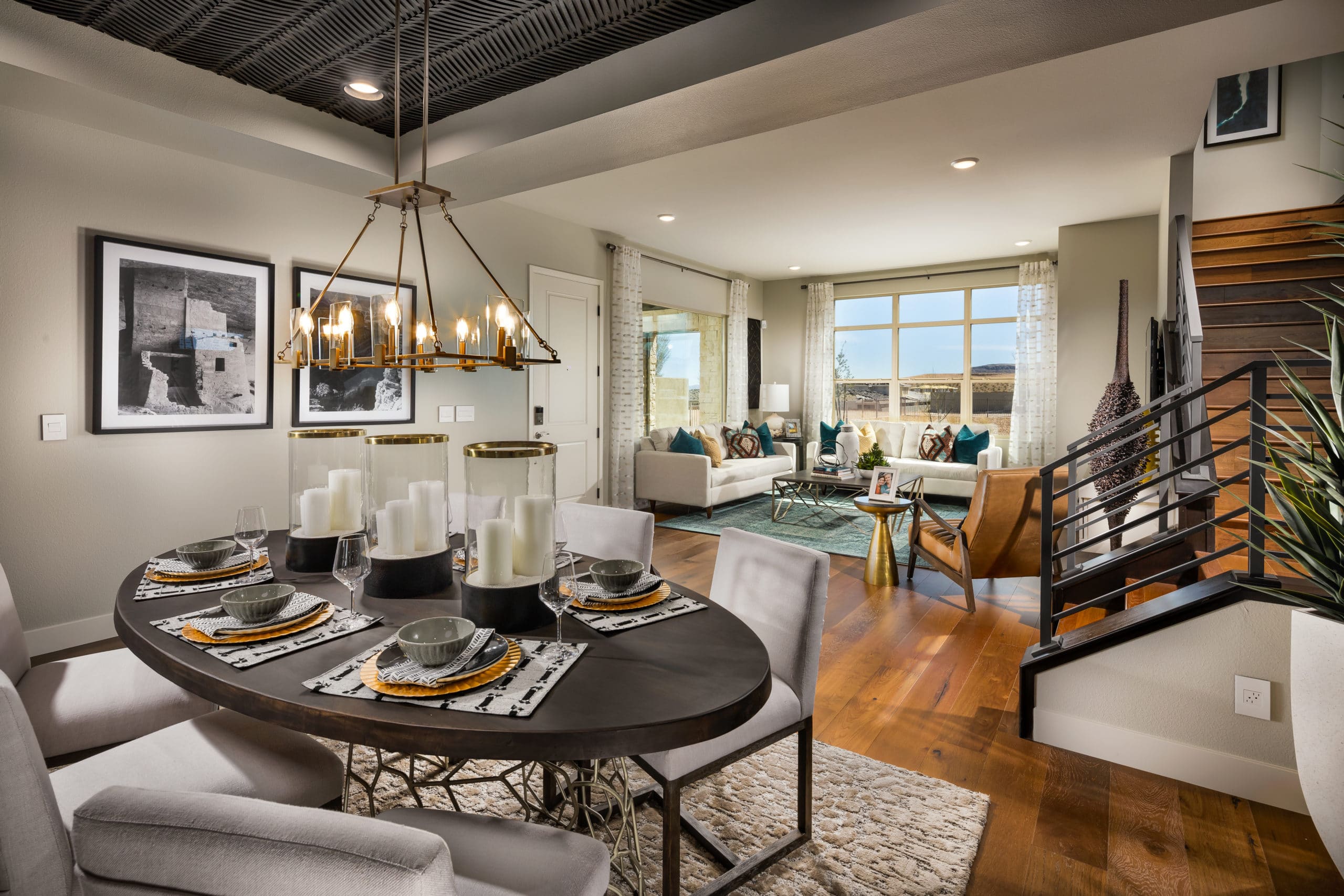 Dining Room in Splendor Model in Luxe Collection in Trilogy by Shea Homes in South Square in Summerlin