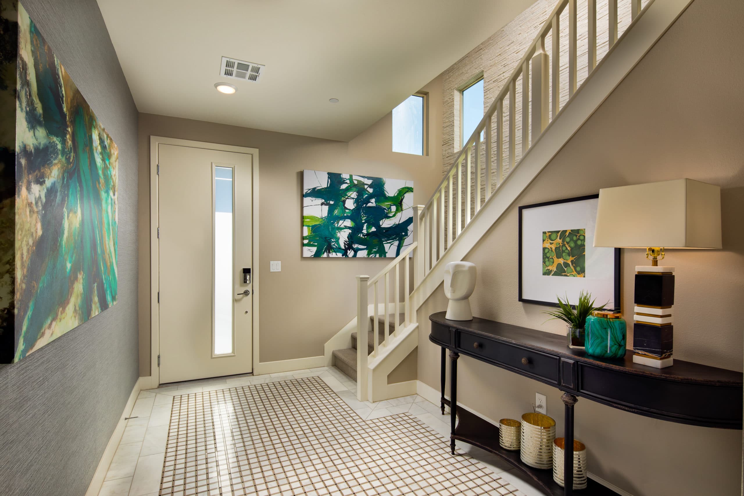 Entry in Viewpoint Model in Modern Collection in Trilogy by Shea Homes in South Square in Summerlin