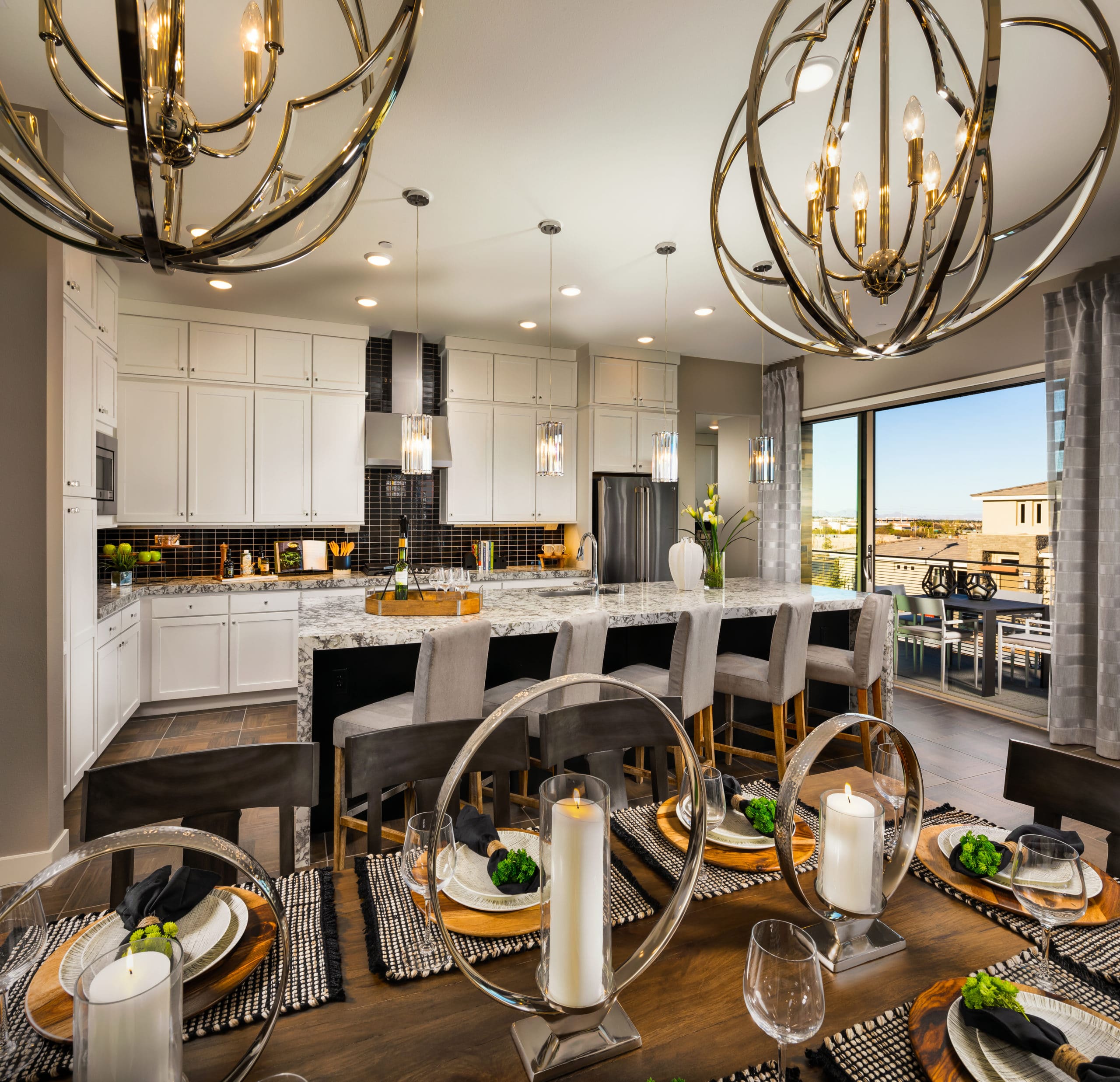 Kitchen in Viewpoint Model in Modern Collection in Trilogy by Shea Homes in South Square in Summerlin