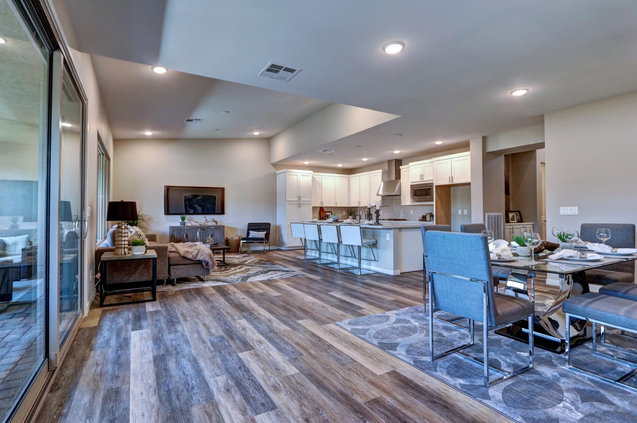Great Room in Reflect in Resort Collection in Trilogy by Shea Homes in South Square in Summerlin